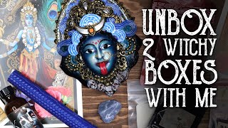 Open Two Boxes With Me  The Witches Moon and Witches Bounty  Witchy Unboxing  Magical Crafting