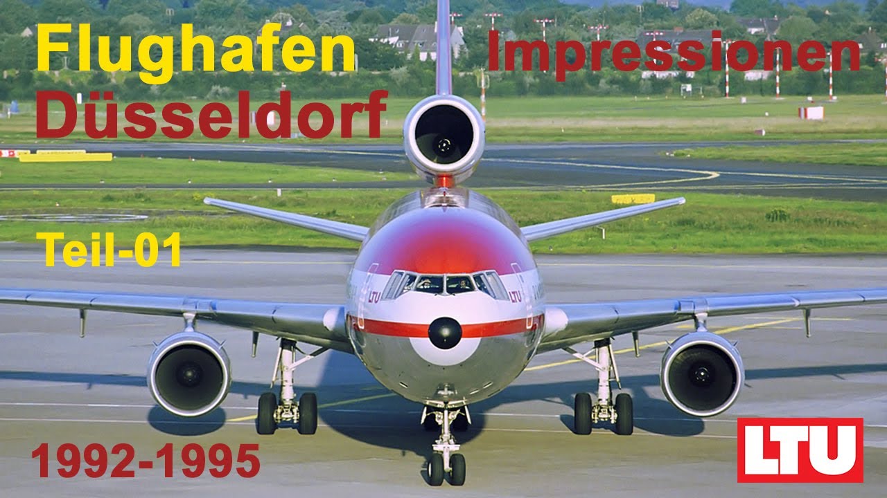 Impressionen Flugplatz Düsseldorf 1992 - 1995 mit TriStar, MD11 und vielen mehr