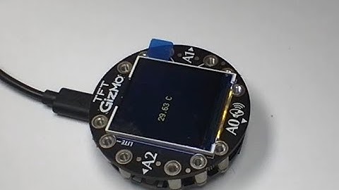 Circuit Playground TFT Gizmo Display Temperature