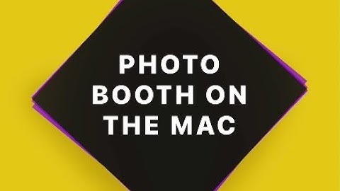 Photo Booth on the Mac