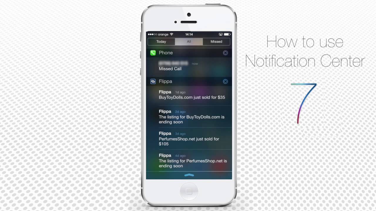 How To Use Notification Center On IPhone And IPad YouTube
