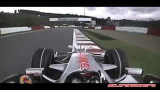 Lewis Hamilton Onboard Pole Position Lap - Spa 2008