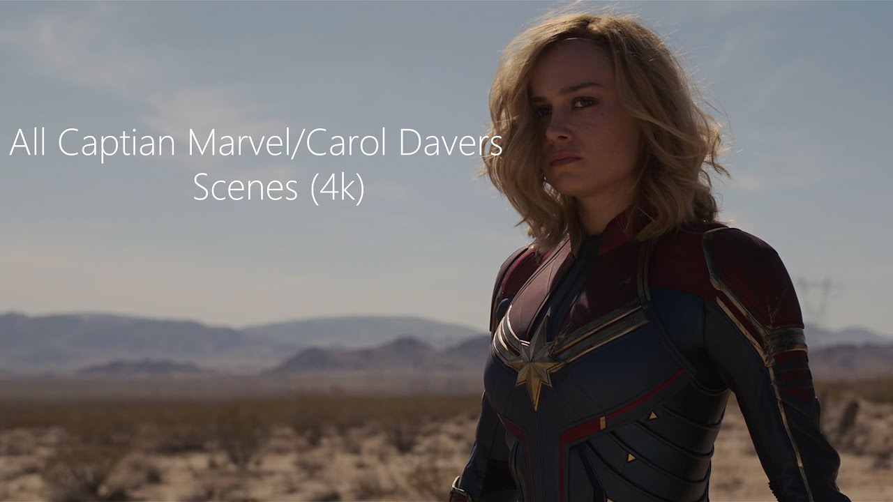 All Captian MarvelCarol Danvers Scenes 4K ULTRA HD