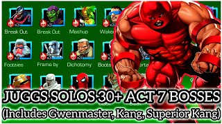30+ ACT 7 BOSSES SOLO'D by JUGGERNAUT | Marvel Contest of Champions