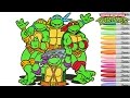Teenage Mutant Ninja Turtles Coloring Book Pages