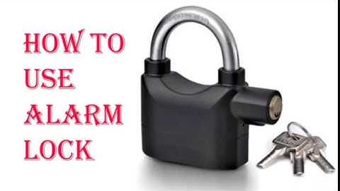 How to Use Alarm Lock and Change Battery