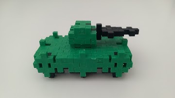 How to build a small tank out of Plus-Plus building blocks