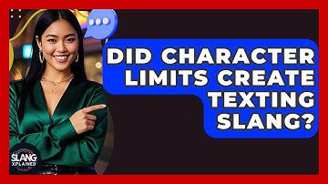Did Character Limits Create Texting Slang? - SlangXplained