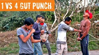 1 Vs 4 Gut Punch - Hard Gut Punch Anish Fitness