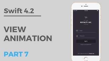 Beautiful Login Screen Tutorial w/ Firebase (SWIFT 4.2) | Part 7: View Animation