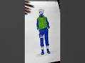 Drawing Kakashi Full Body Animedrawing Naruto Itachi Madara Anime Shorts 
