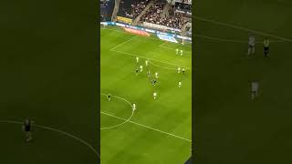 Viking FK scores in Lerkendal against Rosenborg BK - view from 19th floor (RBK won 2:1)