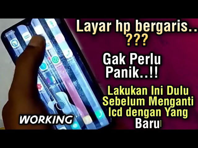 Cara Mengatasi Layar hp Bergaris ‼️ Auto berhasil 100% dengan cara ini‼️Buktikan class=