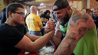 Schoolboy Vs Bodybuilder | Arm Wrestling Rematch ? 2020