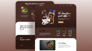 Responsive Coffee Website Design Using HTML CSS & JavaScript