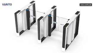VARITO Swing Barrier Turnstile | Smart Pedestrian Access Control Gate for Secure Entry