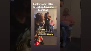 Claressa Shields Behind the scenes Locker room footage after defeating Savannah Marshall!!! #gwoat