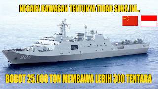Neighbors Unhappy: 2 Jumbo Chinese Navy Warships Visit Surabaya
