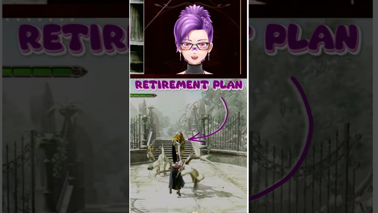 This VTuber has questionable retirement plans?! #dmc4 #vtuber #shorts