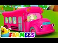 New Wheels On The Bus | Nursery Rhymes & Baby Songs | Animal Cartoon - Farmees