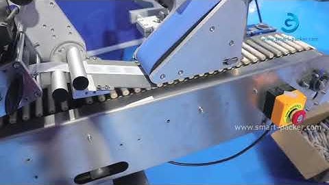 Wooden rod tank loading feeding automatic horizontal rolling labeling machine label applicator line