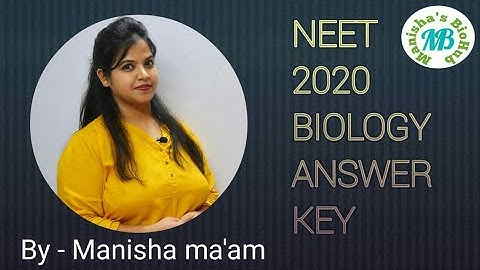 NEET 2020 - Biology Answer Key || Biology Questions With Answers || Paper Code E4 ||