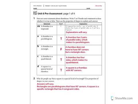 Bridges Grade 5 Unit 6 Pre-Assessment as review - YouTube