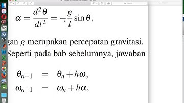 Tutorial: Visualisasi getaran pada bandul (#15) dengan metode Runge-Kutta menggunakan Matlab