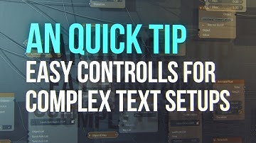 Quick Tip: Easy controls for complex text setup