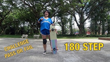 7. Longboard Beginner Trick 180 Step | Challenge