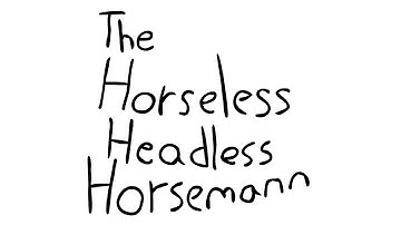 Horseless Headless Horsemann in shellnut