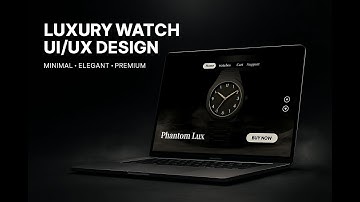 Modern UI/UX Carousel for Luxury Watch |  UI/UX Showcase