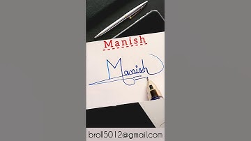 ✅ Manish Requested Signature Style 🥀💯 #brollart #calligraphy