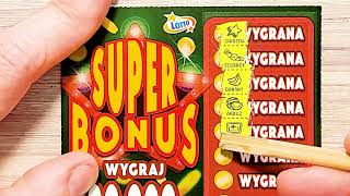 SUPER BONUS   CAŁA PACZKA   #Zdrapki​​​ #Lotto​  wygrane