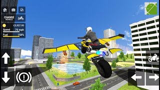 Flying Motorbike Simulator - Android Gameplay FHD screenshot 4