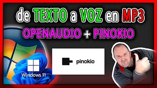Como pasar de TEXTO a AUDIO MP3 con IA LOCAL - PINOKIO + OpenAudio ⭐
