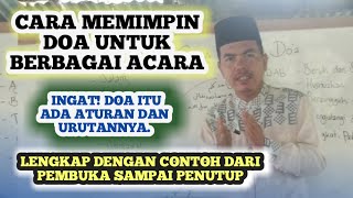 Cara dan Teks Memimpin Do'a Penutup Acara