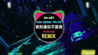 我知道你不爱我 (DJ抖音版 2023) Em Biết Anh Không Yêu Em (Remix Tiktok) || Hot Tiktok Douyin