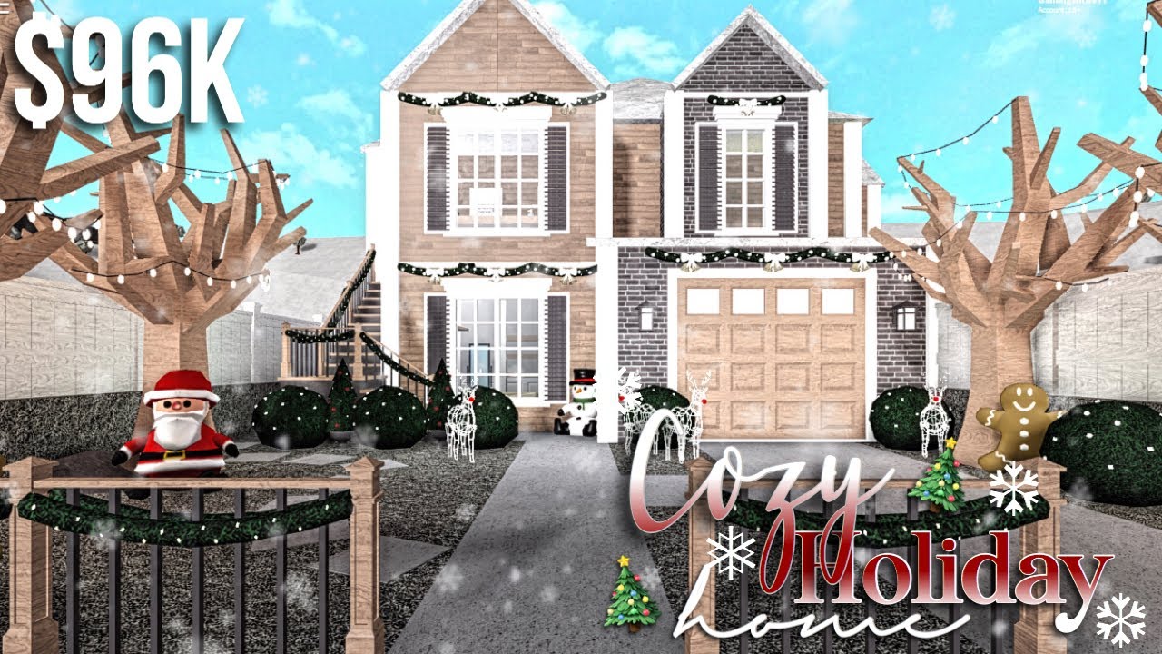 Cozy Holiday Home Roblox Bloxburg Gamingwithv Youtube - family hillside mansion roblox bloxburg gamingwithv