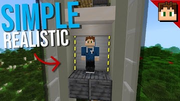 [OUTDATED] The SIMPLE REALISTIC Elevator! [Minecraft Bedrock 1.20] Tutorial