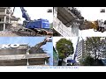 [HIGH-RISE DEMOLITION] 150t HITACHI ZX 870-3 XXL Longfront Bagger, Stuttgart, Germany, 2019.