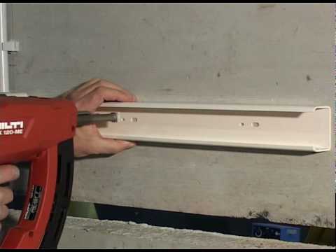 הילתי אקדח מסמרים GX 120 חיבור תעלת חשמל PVC לקיר - YouTube