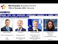 EU-Canada Business Summit 2023-Brussels-Energy &amp; raw materials requires a stable economic environmen