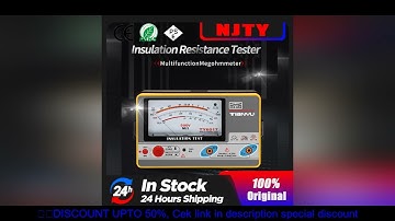 NJTY Pointer Multimeter Type Insulation Resistance Tester Megohmmeter Voltmeter 100-250-500-1000V Gr