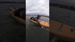 The Speer is here - an inflatable prone paddle board. Inflate, lay down, and paddle