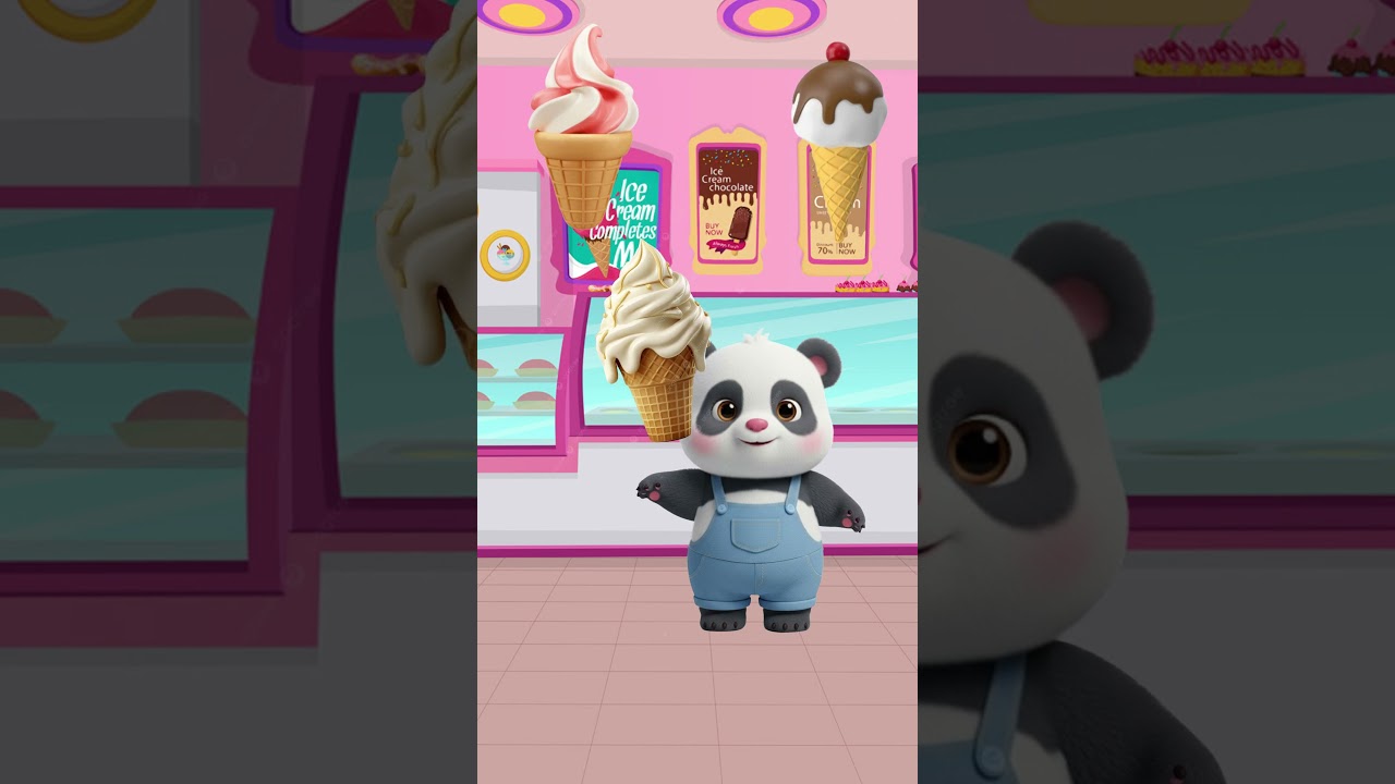 Momo the Panda🐼 Wants Ice Cream 🍦What Should He Get? | Baby 👶Song 🎶| Momo the Panda