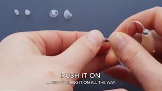How to use hearing aid ear tips