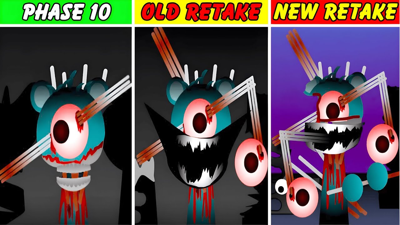 Incredibox Sprunki: Phase 10 Vs Phase 10 But Old Retake Vs Phase 10 But New Retake