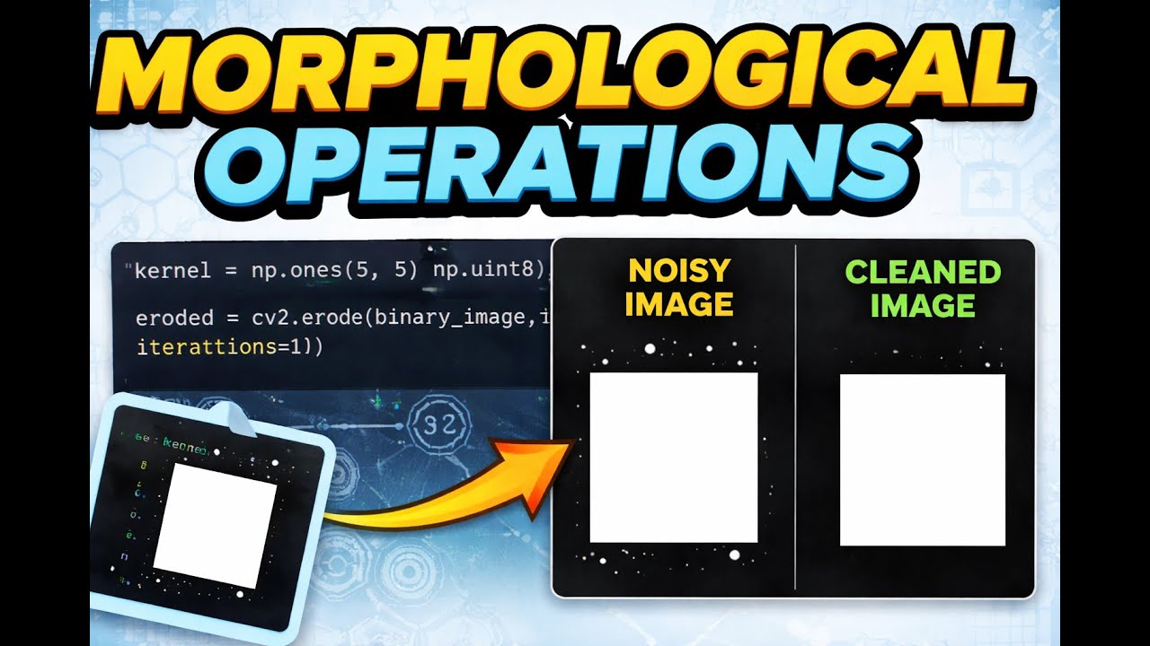 Image Processing morphological operation with OpenCV: Erosion using Python 