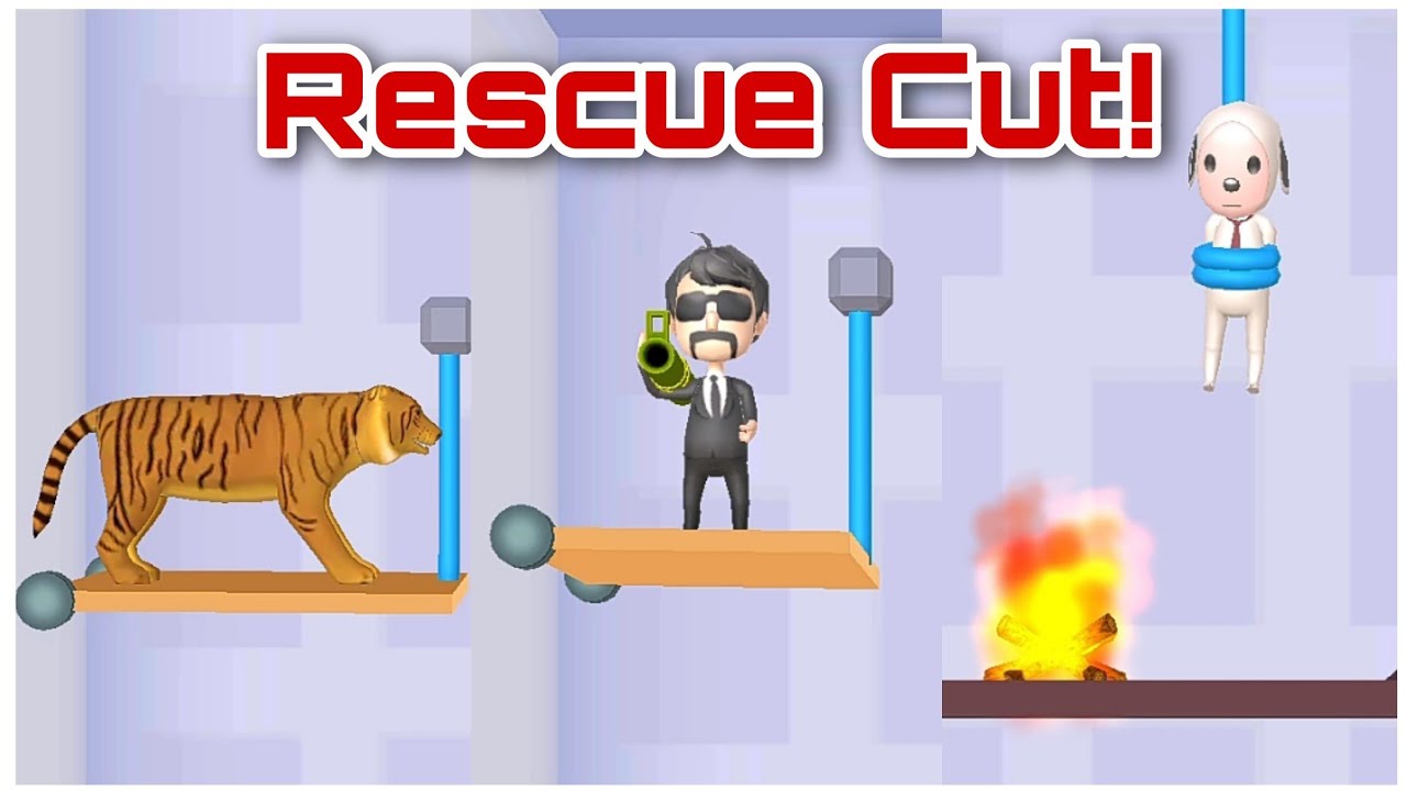*NEW* Rescue Cut Rope Puzzle- GamePlay All Levels || Level 251 to 300 ...